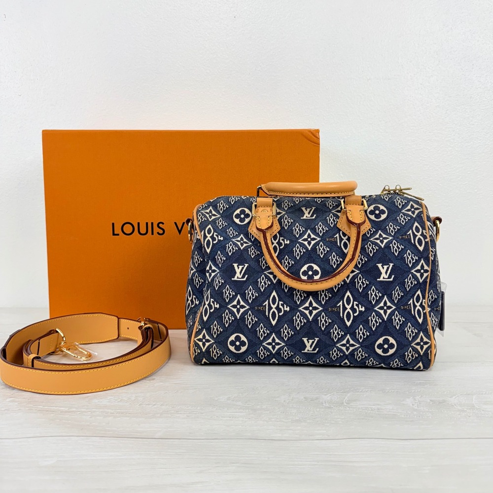 Louis Vuitton Speedy 25 Bandouliere Blue Since 1854 Jacquard Limited Edition